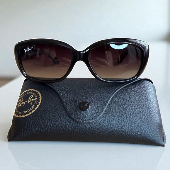 Ray-Ban Accessories - NEW Ray Ban Jackie Ohh Polarized RB4101 4101 Black G15 Size 58/17 Case Included